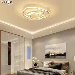 Single-level ceiling in the bedroom design