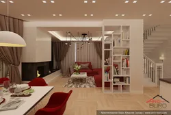 Dividing the kitchen into a kitchen and a living room photo