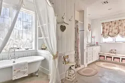 Bathroom design in Provence style