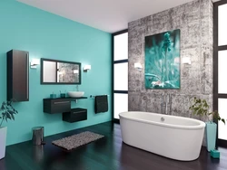 Bathtub Design With Accent Wall