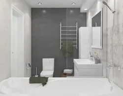 Boz fotoşəkildə tualetli hamam