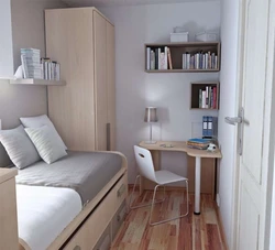 Small bedroom with chest of drawers design