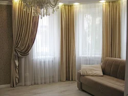 Beautiful apartment hall curtains photo