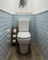 Toilet in tile design in apartment