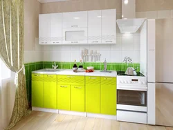 Lime kitchen in the interior