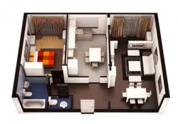 Apartment 3 rooms interior photo