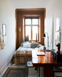 Long room bedroom interior