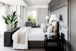 Long room bedroom interior