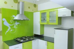 Kitchen lime in the interior combination