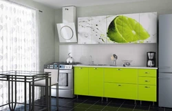 Kitchen lime in the interior combination