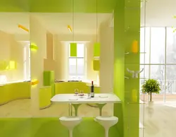 Kitchen Lime In The Interior Combination