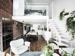 Apartment design with high ceilings
