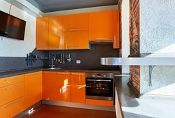What Colors Go With Orange Kitchen Photo
