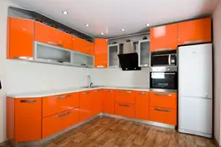 What colors go with orange kitchen photo