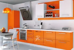 What colors go with orange kitchen photo