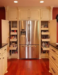 How to install a refrigerator in the kitchen photo