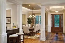 Interior design entrance to the living room