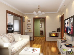 Interior design entrance to the living room