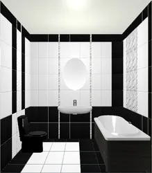 Black and white bath photo for small bathrooms
