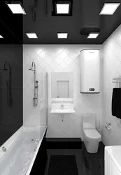 Black and white bath photo for small bathrooms