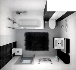 Black and white bath photo for small bathrooms