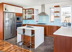 Kitchen work area interior
