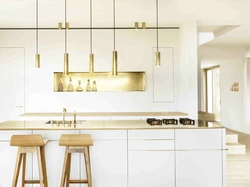 Kitchen design in gold