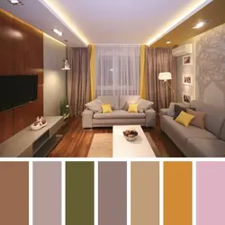 Design Of A Living Room In A Panel House 18 Sq M With A Balcony