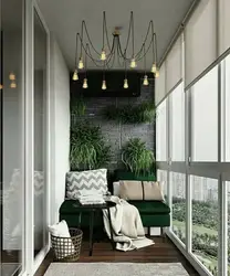 Decoration of balconies in apartments photo