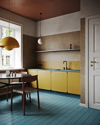 Kitchen room interior and colors