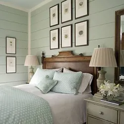 Bedroom with clapboard inside photo