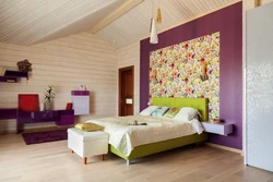 Bedroom with clapboard inside photo