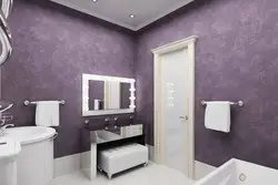 Ванна бөлмесінің плиткалары мен гипс интерьері