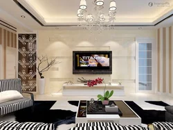 Living room under TV photo