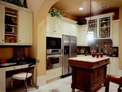 Kitchen in retro style photo interior
