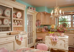 Kitchen in retro style photo interior