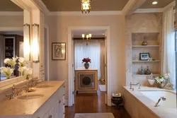 Bathtub in a niche photo design