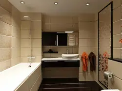 Bathroom design 5 square meters with shower and toilet