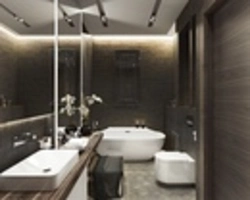 Bathroom interior 3d