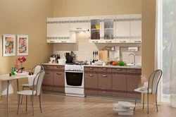 Cappuccino color photo kitchen furniture