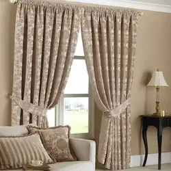 Types of curtains for the living room photo