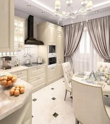 Kitchens 14 sq m design in a modern style in light colors