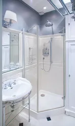 Bathroom with shower design photo 3 sq.m.