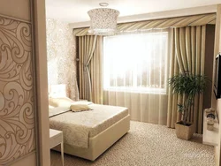 Bedroom interior design in warm colors