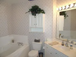 Bathroom design wallpaper and tiles