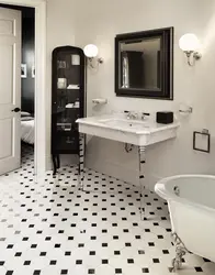 Bathroom design white floor