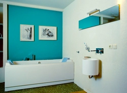 How to paint a bathroom with paint design photo