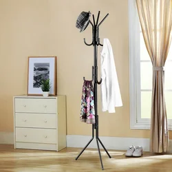 Photo of hangers in the hallway in a modern style