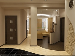 Modern living room hallway design