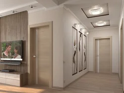 Modern living room hallway design